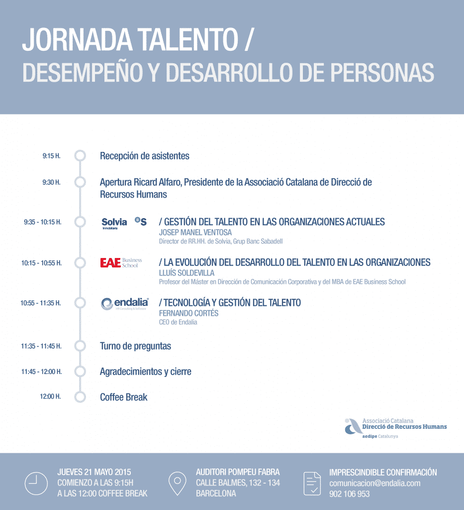 Endalia participa en la jornada Talento/ Desempeño y desarrollo de personas, organizada por AEDIPE