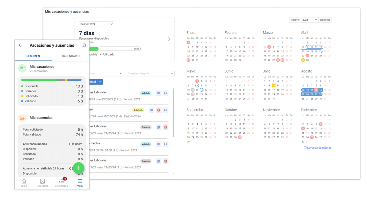 vacaciones mis vacaciones 1 Software de gestión de vacaciones y ausencias